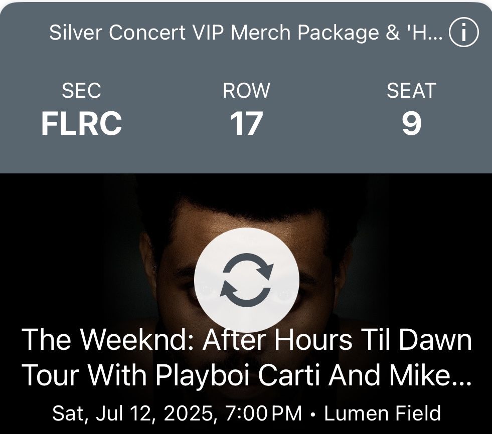 The Weeknd: After Hours Til Dawn Tour With Playboi Carti And Mike Dean Concert Tickets
