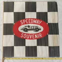 Vintage Speedway Souvenir Flag 