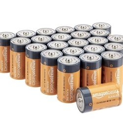 New Amazon Basics D Cell AllPurpose Alkaline Batteries, 5Year Shelf Life, 96 Count, 4 Packs of 24