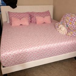 Queen Bed Frame + Mattress