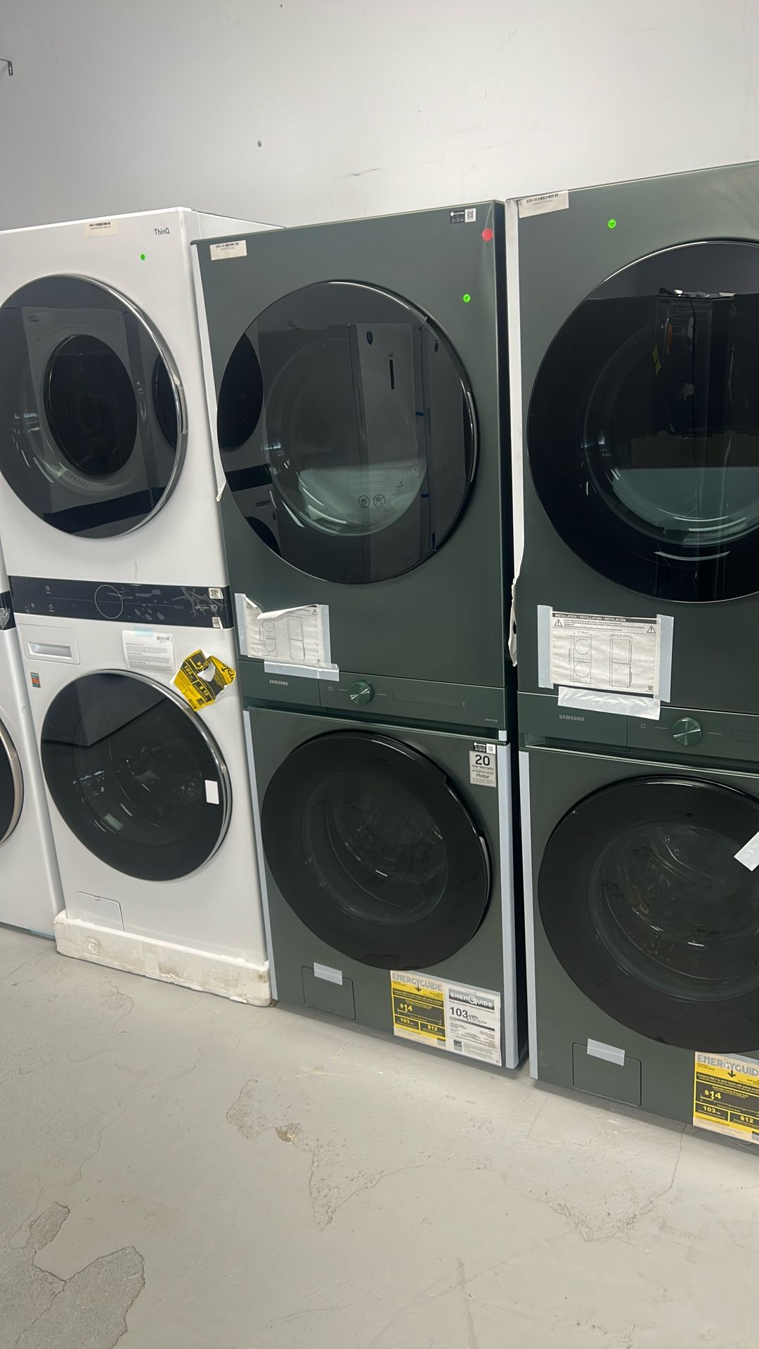 Samsung Bespoke Gas Stack Washer And Dryer
