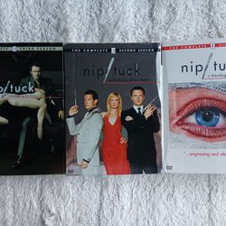Nip/Tuck DVDs, New & Like New, Seasons 1 to 3, All for $10