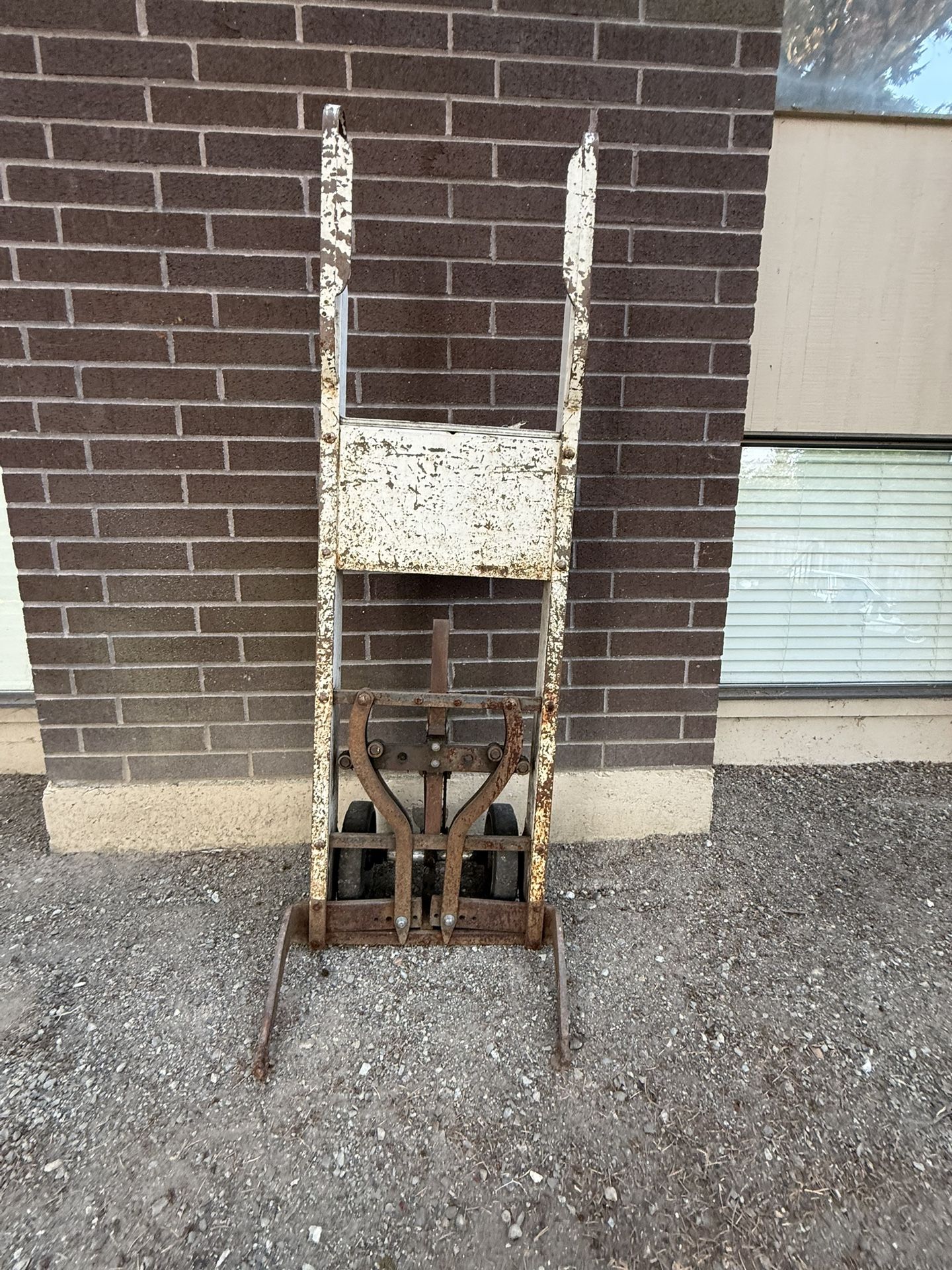 Antique farm fresh apple cart dolly industrial decor
