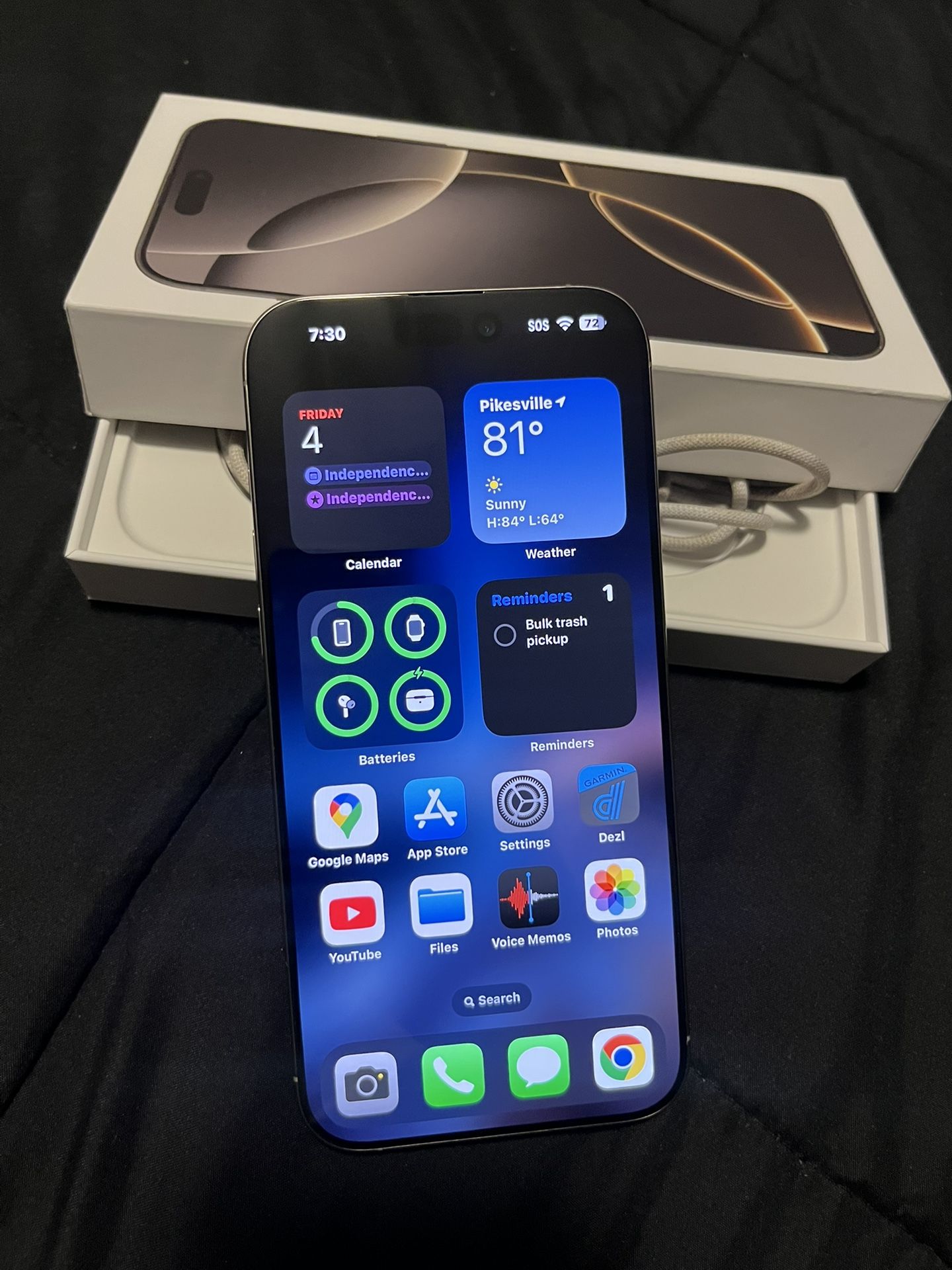 🍎 iPhone 16 Pro Max 256GB (Unlocked) Titanium Silver