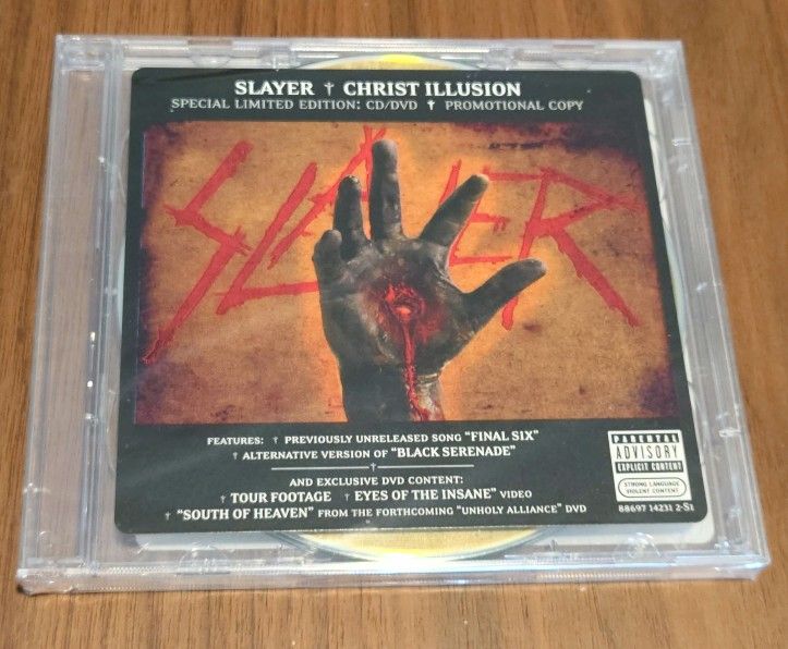 RARE: Slayer - Christ Illusion Sp. Limited Edition Promotional CD/DVD - New