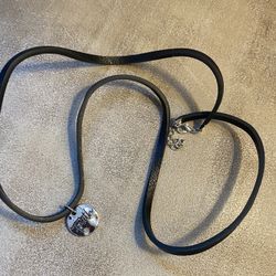 NWOT faith pendant on Leather necklace religious Christian 