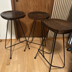 Set of 3 Barstools 