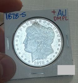 1878 S DMPL Morgan Silver Dollar Coin