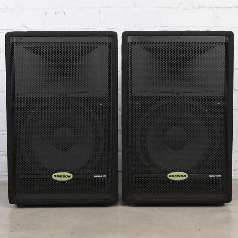 2 Samson RS12 HD Resound HD 2 Way 500W PA Speaker RS12HD