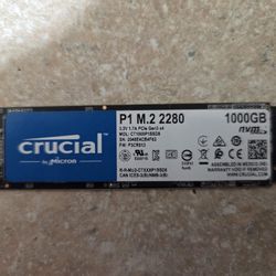 Crucial P1 1TB PCI E NVMe M.2 2280 SSD (I DELIVER ANYWHERE IN BAKO!!!) 