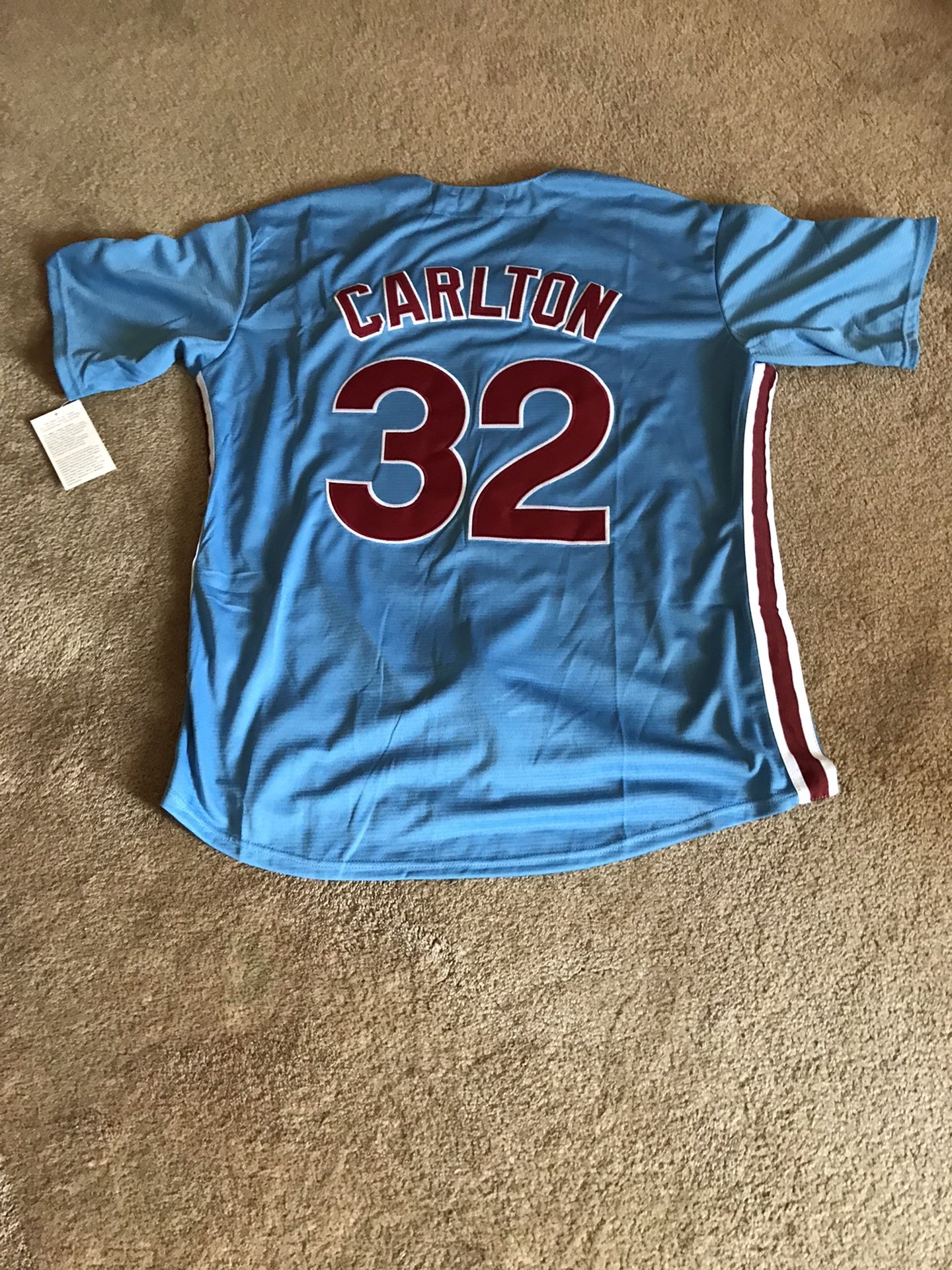 Phillies Carlton Throwback Jersey Sz XL