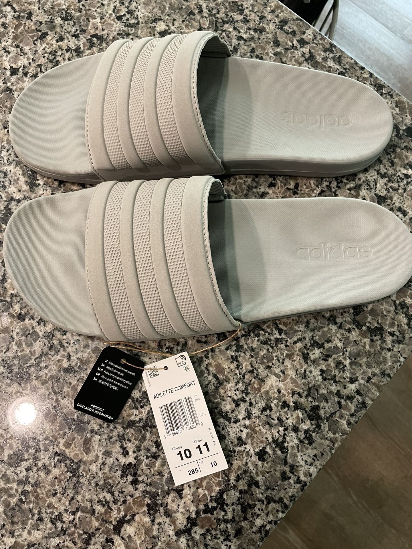Adidas Adilette Comfort Grey Men’s Size 10