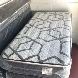 Twin Size Mattress Pillow Top 14” Inches Thick Excellent Comfort Also Available: Full, Queen And King New From Factory Delivery Available