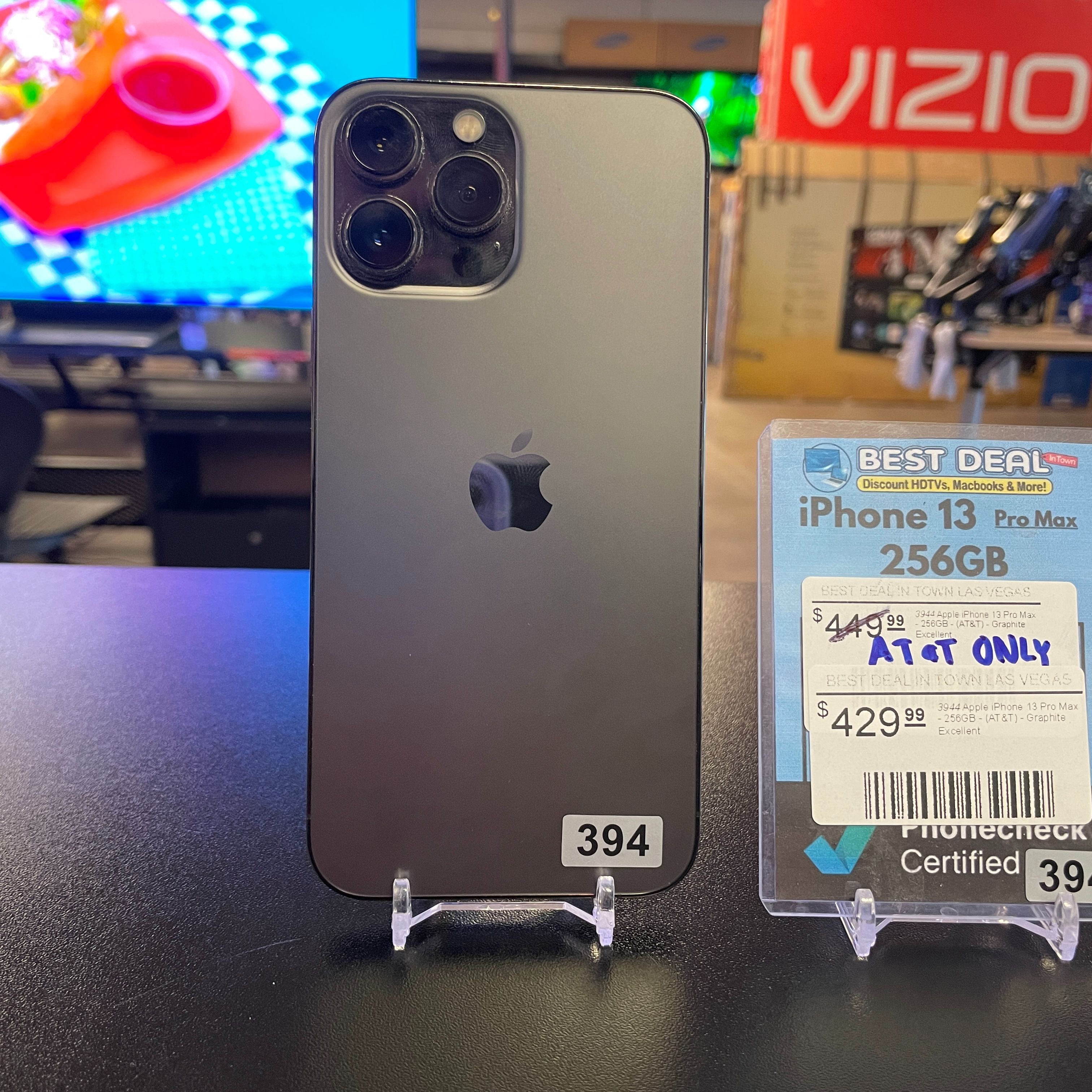 Apple iPhone 13 Pro Max (256GB, AT&T) Graphite Excellent Apple iPhone 13 Pro Max (256GB, AT&T) Graphite Excellent
