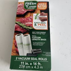 2 Vacuum Seal Rolls For Food Saver 