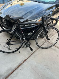 Black Road Bike with Drop Handlebars