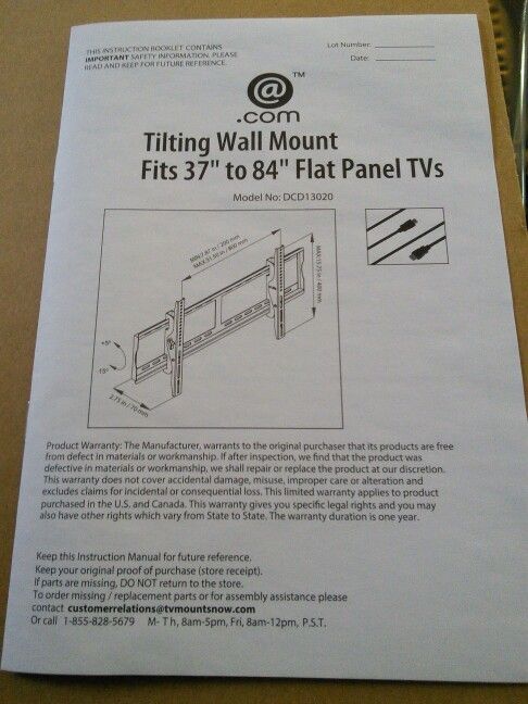 Tv Tilting Wall Mount 