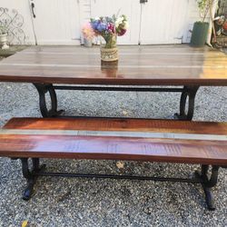 Dining Table With Bench 