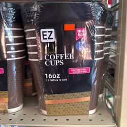 Coffee Cups 16 Ounces 12 Pack