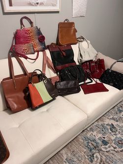 All purses are $10 each, two for $15 or three for $25 most are leather