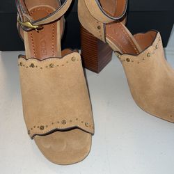 Coach open toe heel shoe size 7