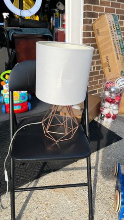 Copper Lamp W Bulb 