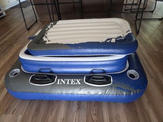 Intex Inflatable Mega Chill II 72 Can Beverage Cooler Float w/ Lid