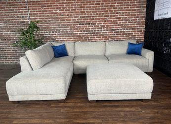 Delivery Available Costco gray 2 pc sectional w ottoman