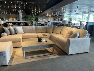 Ivory 4PC Chaise Sectional Couch