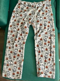 Snoopy Halloween Pumpkin Pajama Pants