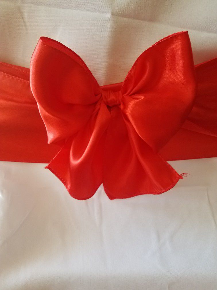 Great Deal🤗Red Satin Sashes  2 for $0.90💐 (Weekend SALE-20 %)