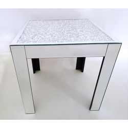 Modern Mirror End Table 