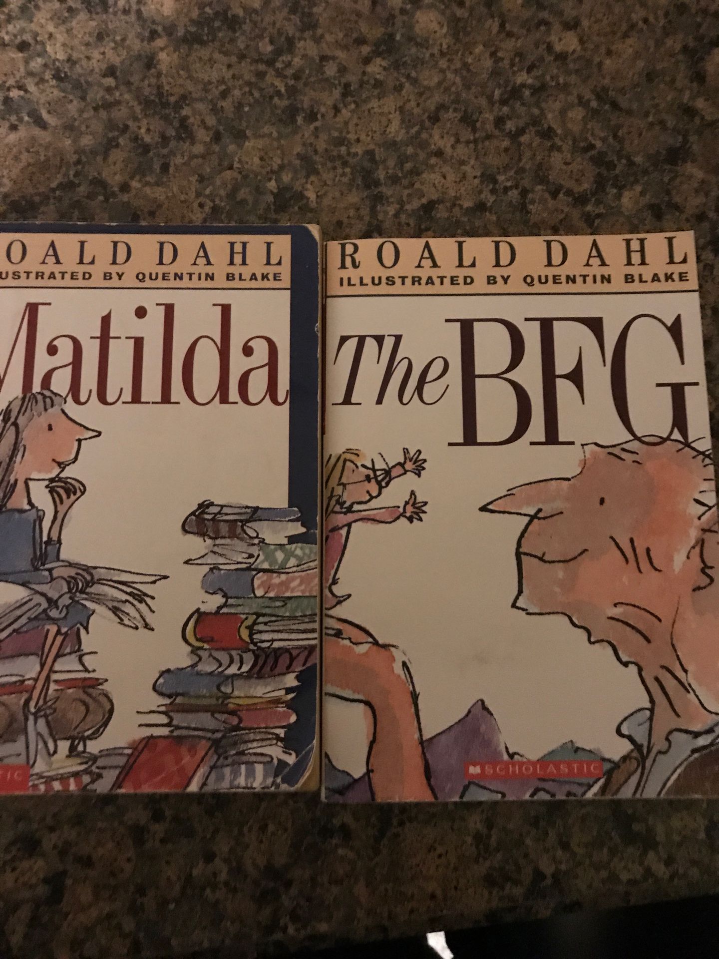 2-Roald Dahl Books-The BFG and Matilda