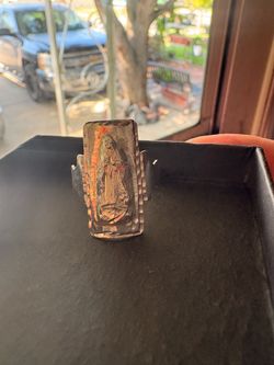 925 Sterling Silver Our Lady of Guadalupe Ring Size 8