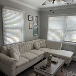 White L Couch 