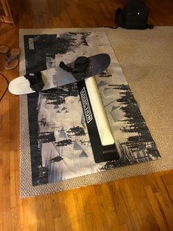 Snowboard practice setup