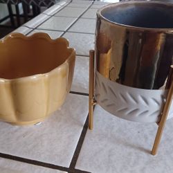 2 Small Indoor Plants Pot 