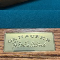 Classic Southern Olhausen 8ft pool table W/ Pro Grade Setup Included !?!?
