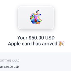$50 Virtual Apple Giftcard