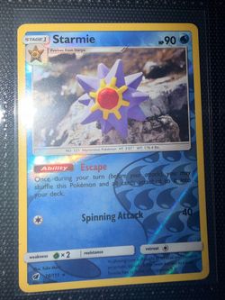 Pokemon card starmie reverse holo