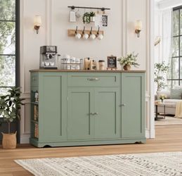 Kitchen Island Cart with Storage, 47'' Kitchen Storage Island on Wheels with 2 Drawers, Rolling Island Table with, Customized
