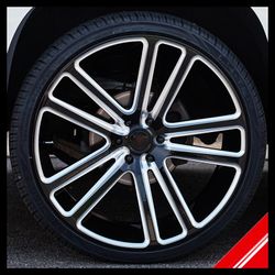 Brand New 24" Dub S255 Flex 6x139.7 Black Milled Wheels