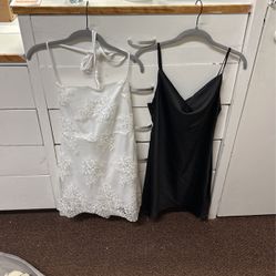 Black And White Dress Both Size Small