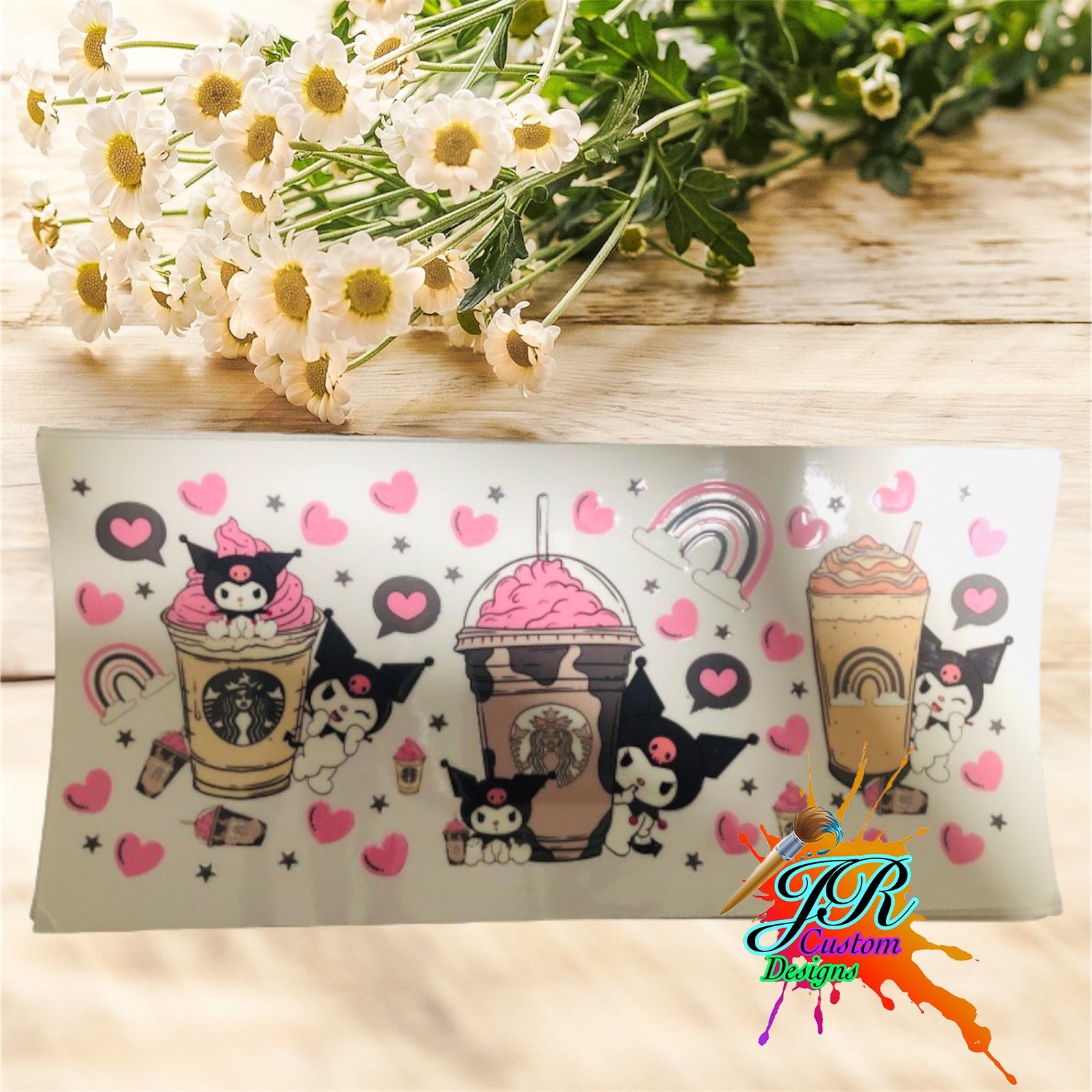 16oz Gradient Beer Glass Can Sublimation Frosted Glass Tumbler UV DTF | Ready to Apply Cup Wrap