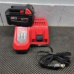 Milwaukee  Battery  And  Charger 