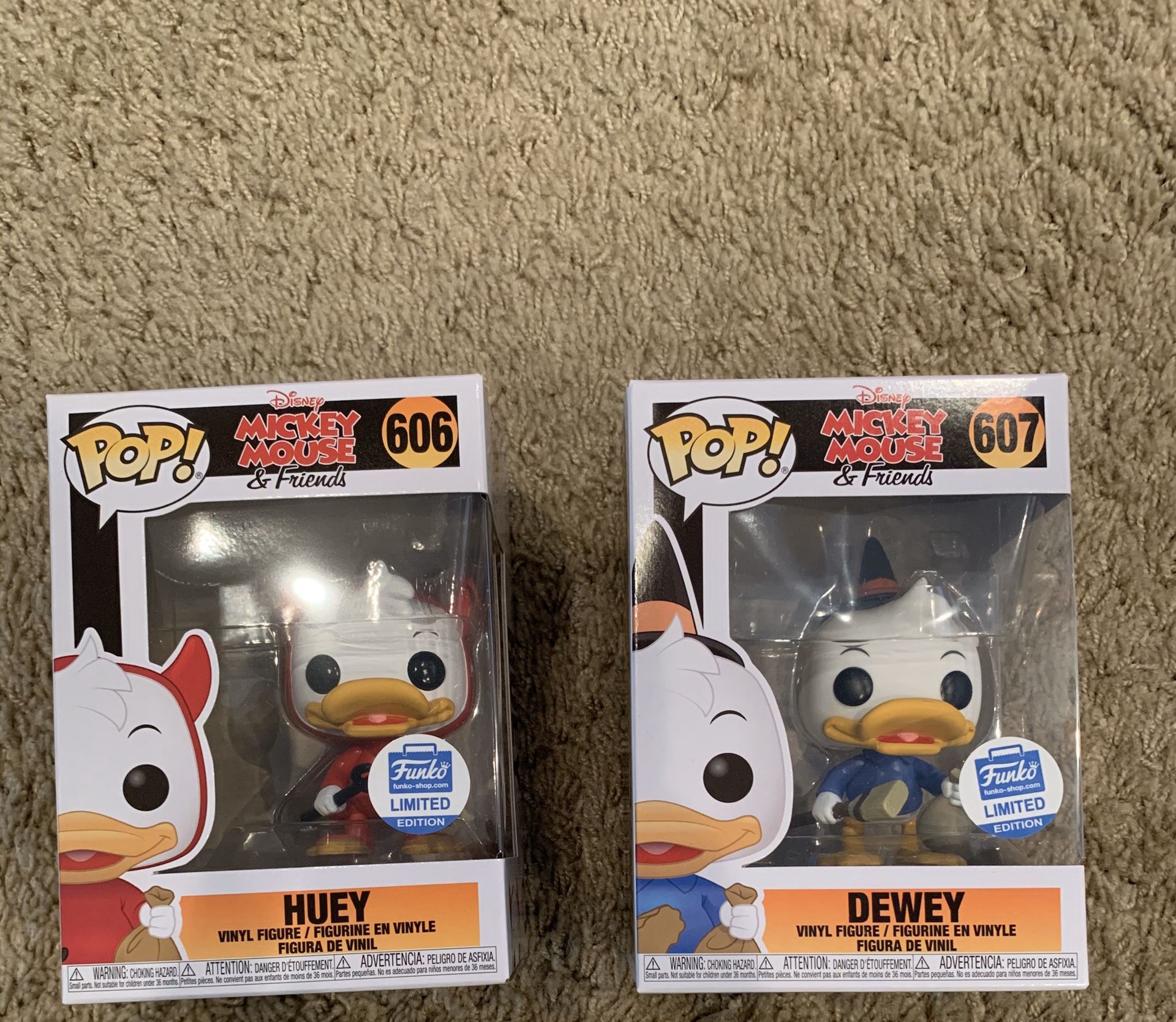 Huey Dewey Mickey Mouse Disney Funko Pops
