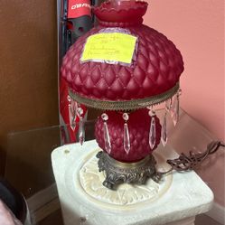Fenton Tiffany Electric Beautiful Lamp