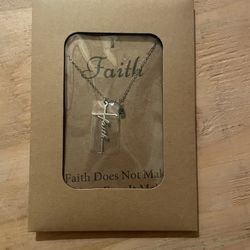 Sterling Silver Faith Necklace  