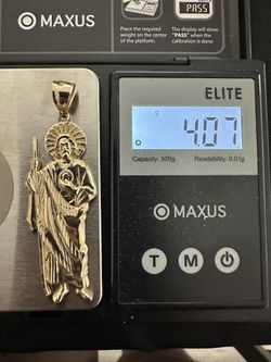 Saint Jude 14k gold pendant 