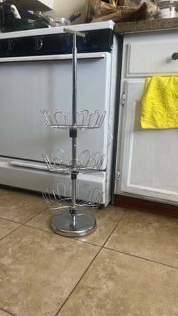 Lavish Home 3-Tier Rotating Shoe Rack
